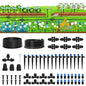 2026 Upgrade 230FT Quick-Connect Drip Irrigation System Kit with 1/4” & 1/2” Fast-Lock Tubing, Adjustable Emitters & Sprinklers for Garden & Greenhouse - size: 230 FT