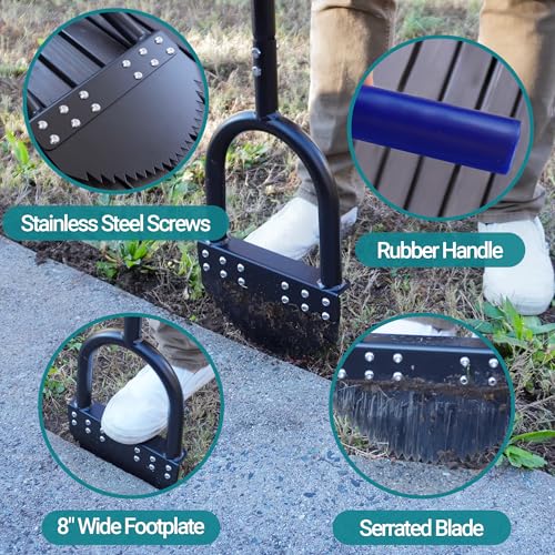 Edger Lawn Tool 41in Border Edger with Tempered Spring Steel Blade - size: 41" Assembly Required