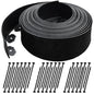 40 FT Landscape Edging No Dig [Extra Tall 4 Inch High] with 36 Spikes, Heavy-Duty Plastic Garden Edging Border