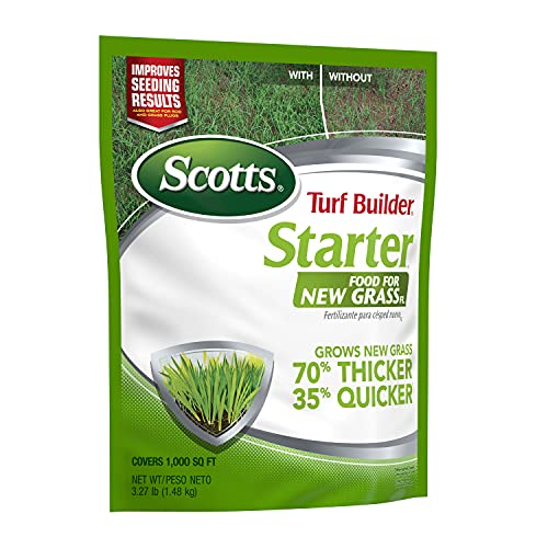 Scotts Turf Builder Starter Food for New GrassFL, 3.27 lbs, 1,000 sq. ft. (Pack of 12) - size: 1,000 sq. ft. (Pack of 12), style: Florida