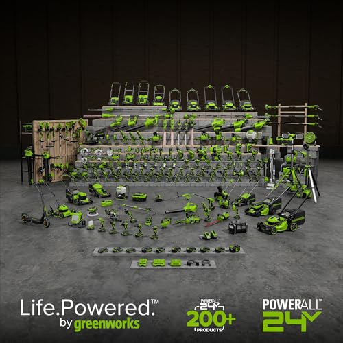 Greenworks 24V 8" Cordless Polesaw + 20" Pole Hedge Trimmer Combo (Great For Pruning and Trimming Branches / Shrubs), 2.0Ah Battery and Charger Included - size: 8" Combo (2.0Ah), style: Polesaw