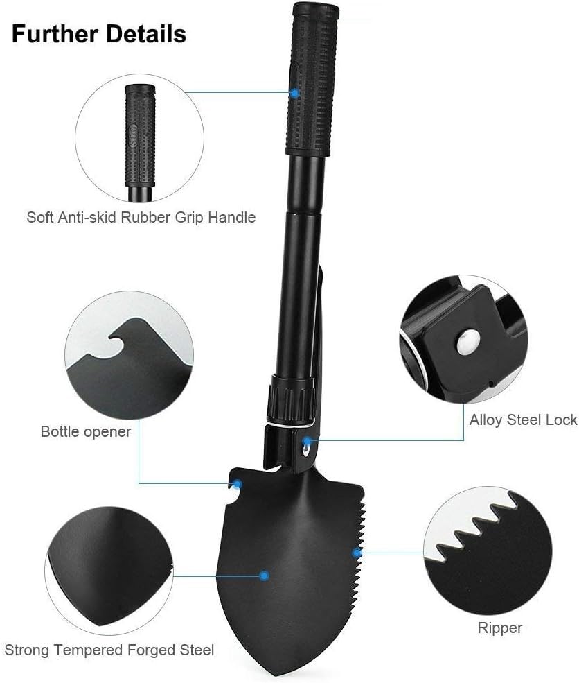 Foldable Shovel Mini Portable Survival Spade Entrenching Tool