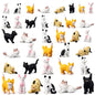 CroBlissful 36 Pcs Mini Resin Cat Figurines Miniature Cat Figurines Bulk
