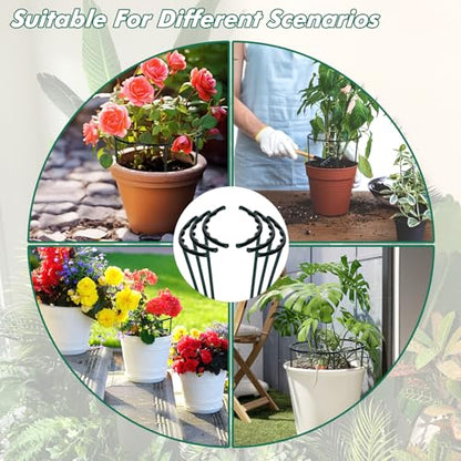 Mwellewm Plant Stakes Small Plant Supports for Indoor Plants Holder Sticks - size: 5.7 x 9.8inch