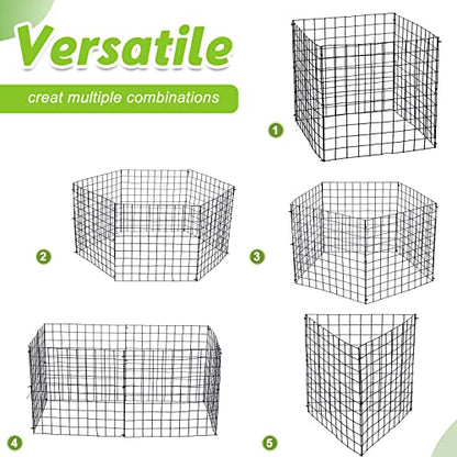 Zubebe 10 Pack Small Wire Plant Protectors Mesh, Thickness 2mm, Black - color: Black, size: Thickness 1mm
