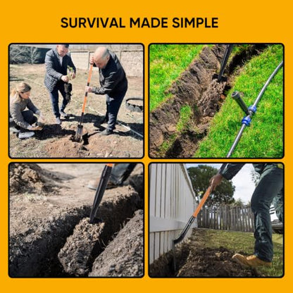 Professional Garden Shovel, Ergonomic Design - style: Trenching Shovel