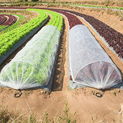 2 Pcs 18 x 118 inch Mesh Garden Greenhouse Tunnel Netting Protection Netting Pest Barrier Vegetable Plant Ultra Fine Mesh Cover Fruit Flowers Row Cover for Raised Beds Garden Greenhouse