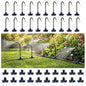 Drip Irrigation Nozzles 20 Pack, 8 Inch Adjustable Sprayers for 1/4 Tubing - size: 20