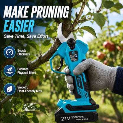 Cordless Electric Pruning Shears, 32mm Cutting Capacity
