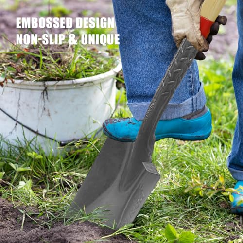 Flat Spade Garden Shovel Edging Spade with Wooden Handle, 43 inches - style: Garden