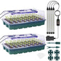 Sondiko Seed Starter Tray with Grow Light, Display Digital Controller - color: Dark Green