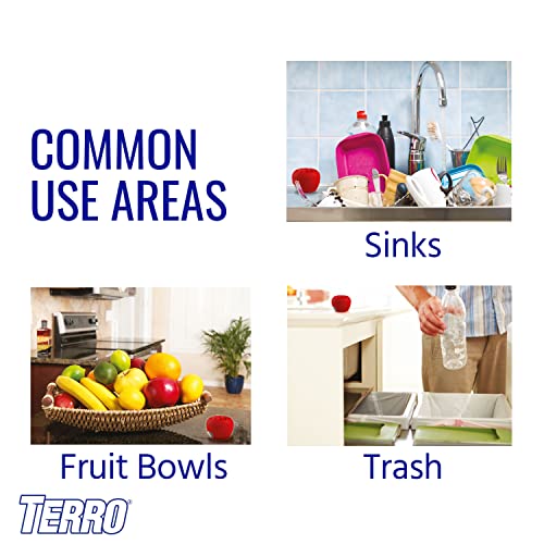 TERRO T2502 Ready-to-Use Indoor Fruit Fly Trap with Built in Window - 2 Traps + 90 day Lure Supply - size: 2 Traps