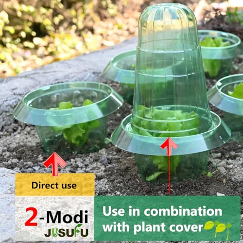 10 Pack Slug Collars for Plants - color: Green 10 PCS