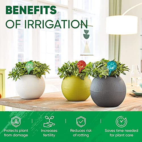 Plant Watering Globes Set of 8, Large - Glass Self Watering Globes - style: Set of 8 Large