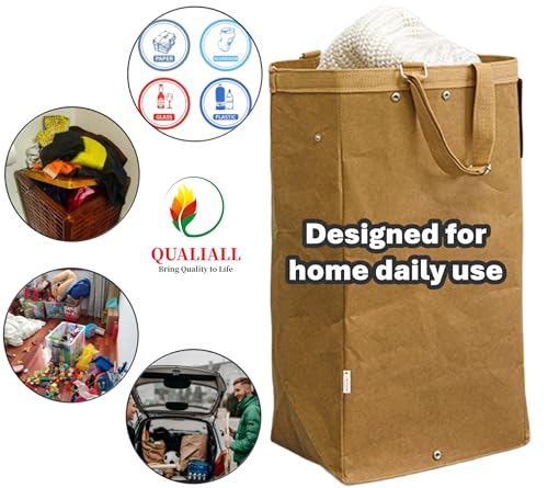 QUALIALL Kitchen Recycling Bin, Large, 4 Colors, 4 Packs/Set