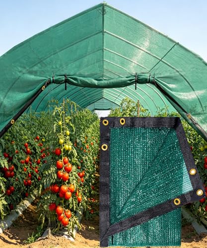E.share 40% Green Shade Cloth, 12ft x 20ft Sun Shade Netting with Grommets - size: 40%-12 FT x 20 FT
