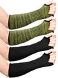 SATINIOR Cut Resistant Arm Sleeves - color: Black, Camouflage