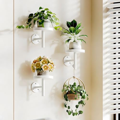 YUOROS 3 Pack Wall Planters for Indoor Plants (White) - color: White