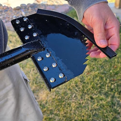 One-Piece 40in Manual Edger Lawn Tool with Spring Steel Blade - size: 40" One-piece