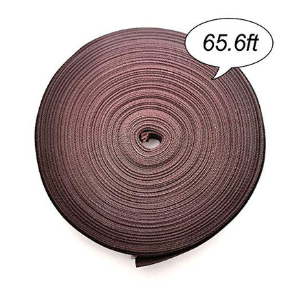 1 Roll 65.6 Feet Tree Tie for Plant Support Garden Strap 1 Inch Width Staking and Guying Material 1,800 Lbs Strength (Coffee) - color: Coffee