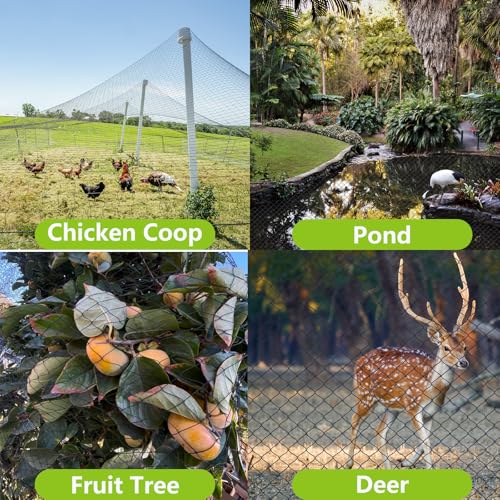 100x100ft Bird Netting for Chicken Coop, 1" Mesh Chicken Coop Netting Cover - size: 100'x100'-1''