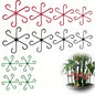 Toyvian 12Pcs Plant Stem Support Holders Floral Support Clips for Climbing Plants Garden Organization Stem Organizer Reusable Holders 5.39X5.39X0.11In
