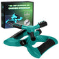 Sprinklers for Yard - 360° Rotating Lawn Sprinkler, Heavy Duty Weighted - color: GREEN