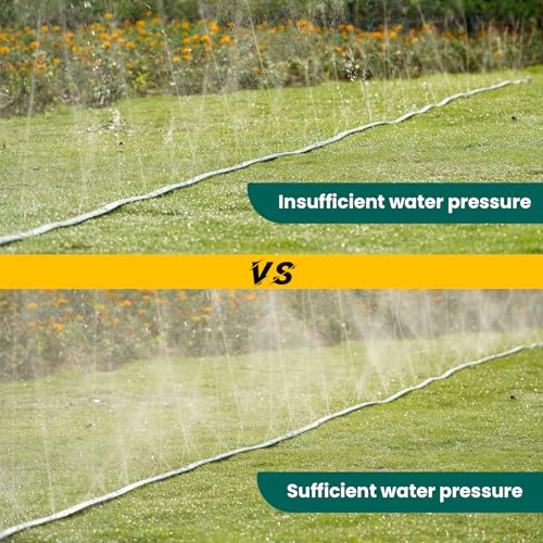 Sprinkler Soaker Hose 25ft 2Pack for Garden Lawn, Watering Pipe with Holes, High-Efficiency Water-Saving Garden Irrigation System, Drip Hose Sprinkler - size: 50FT(25FT*2)