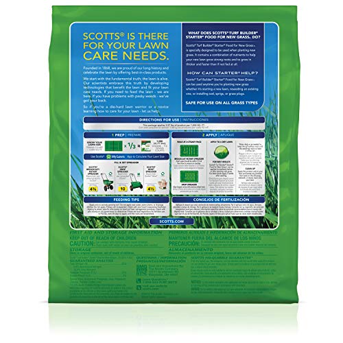 Scotts Turf Builder Starter Food for New GrassFL, 3.27 lbs, 1,000 sq. ft. (Pack of 12) - size: 1,000 sq. ft. (Pack of 12), style: Florida