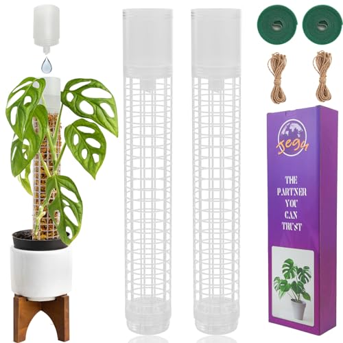 2pcs 18.8" Self-Watering Moss Pole Plastic, Monstera Dripper - size: 2PACK-Lagre