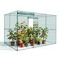 VEVOR Crop Cage, 9.5 x 6.36 x 6.36 ft Plant Protection Tent with Zippered Door, Wind-Resistant Tall Crop Cage, Easy to Install, Outdoor Raised Bed Cover, Tomato Plant Netting for Garden Patio Lawn - style: 9.5 x 6.36 x 6.36Ft-Square
