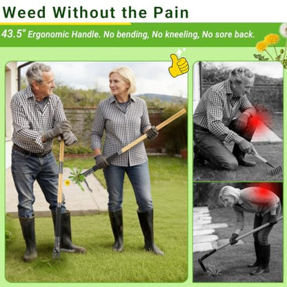 Weed Puller Tool for Garden Lawn Yard, 43.5" - size: 43.5"