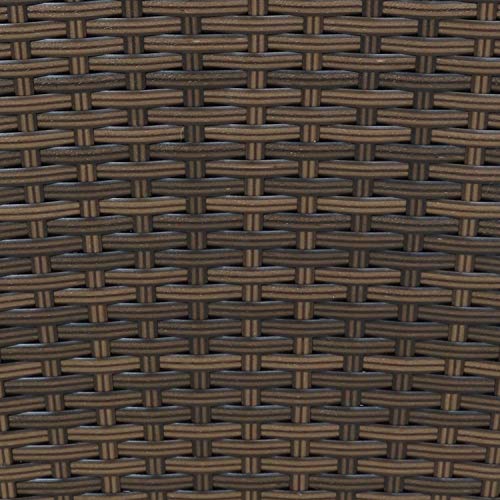 Sunnydaze 24" Square Tall Wicker Outdoor Planter, Brown, 8pk - color: Brown, size: 24 in
