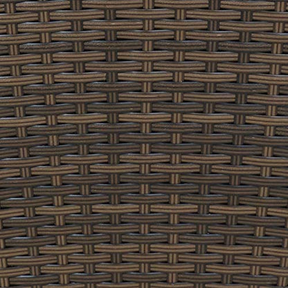 Sunnydaze 24" Square Tall Wicker Outdoor Planter, Brown, 8pk - color: Brown, size: 24 in