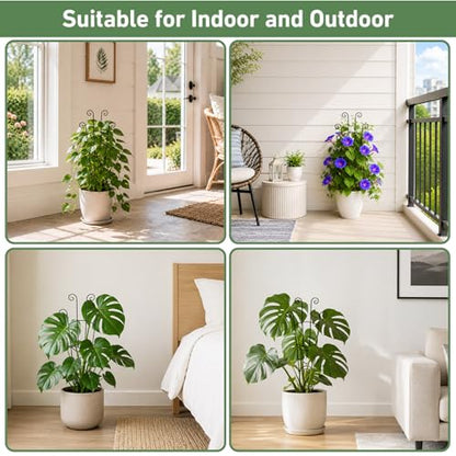 32.6in Plant Trellis for Climbing Plants Indoor, Expandable Large Metal Trellis for Potted Plants, Heavy-Duty Tall Pothos Plant Climber Support for Ivy Pothos Hoya Monstera, 4P - size: 32in, 4p