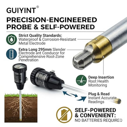 Tool Soil PH Meter Soil Moisture Sensor Meter Gardening Test Kit