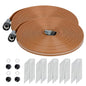 Sprinkler Soaker Hose 100FT, Watering Hose with Holes for Garden 50ft 2pack - color: Brown, size: 100FT(50FT-2Pack)
