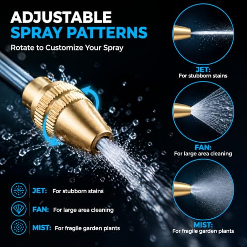 Metal Hose Nozzle with Soap Dispenser,High Pressure Foam Sprayer - size: Long Nozzle