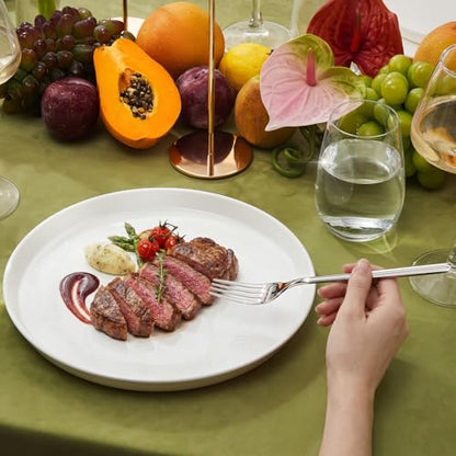KINGSTONE 16-Piece 8-Inch Dinner Forks, 18/10 Stainless Steel Table Forks - size: 16