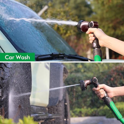 RESTMO Heavy Duty Hose Nozzle, Metal Garden Water Hose Sprayer - color: Oil Rubbed Bronze