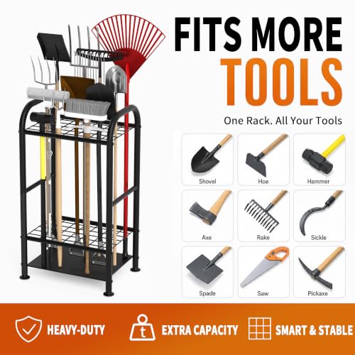 Garden Tool Organizer, Yard Tool Tower Rack