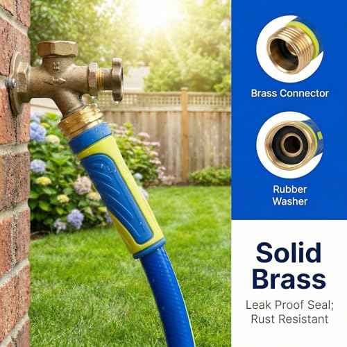 Garden Hose 75ft x 5/8", Heavy Duty Water Hose, Kink Resistant - color: Blue, size: 75FT
