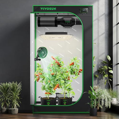 VIVOSUN 5-Pack 25 Gallon 500G Fabric Grow Bags with Strap Handles - size: 25 Gal