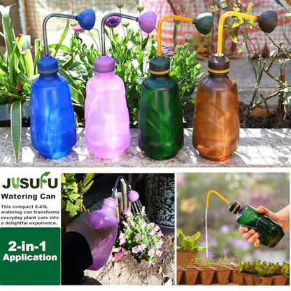 Watering Can for Seedlings,0.45L (Brown) - color: Brown