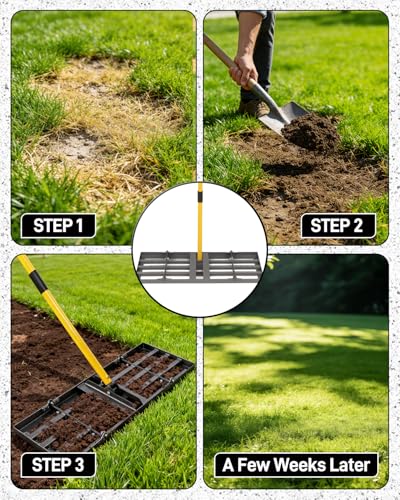 Joyhalo 48in Lawn Leveling Rake - size: 48in