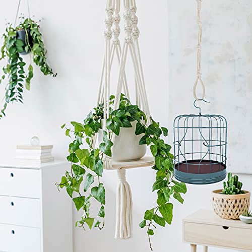 4 Pcs Macrame Hanging Plant Extender, Adjustable Plant Hanger Extender