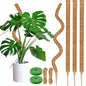 4 Pack 63'' Moss Pole for Monstera, Bendable Coco Coir Plant Support Stakes - size: 4 Pack（63-Inch）