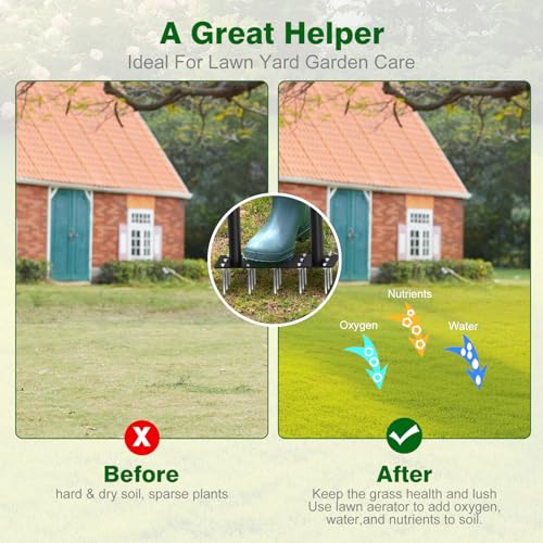 Lawn Aerator Tool - Grass & Soil Aerator for Lawn & Yard Care