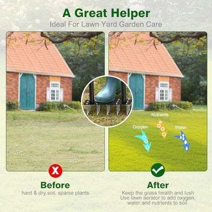 Lawn Aerator Tool - Grass & Soil Aerator for Lawn & Yard Care
