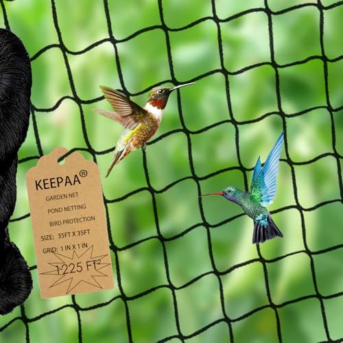 Heavy Duty Bird Netting - 35FT*35FT 1” Mesh UV Resistant - size: 35FT*35FT